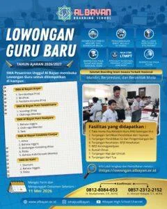poster lowongan guru baru 2026