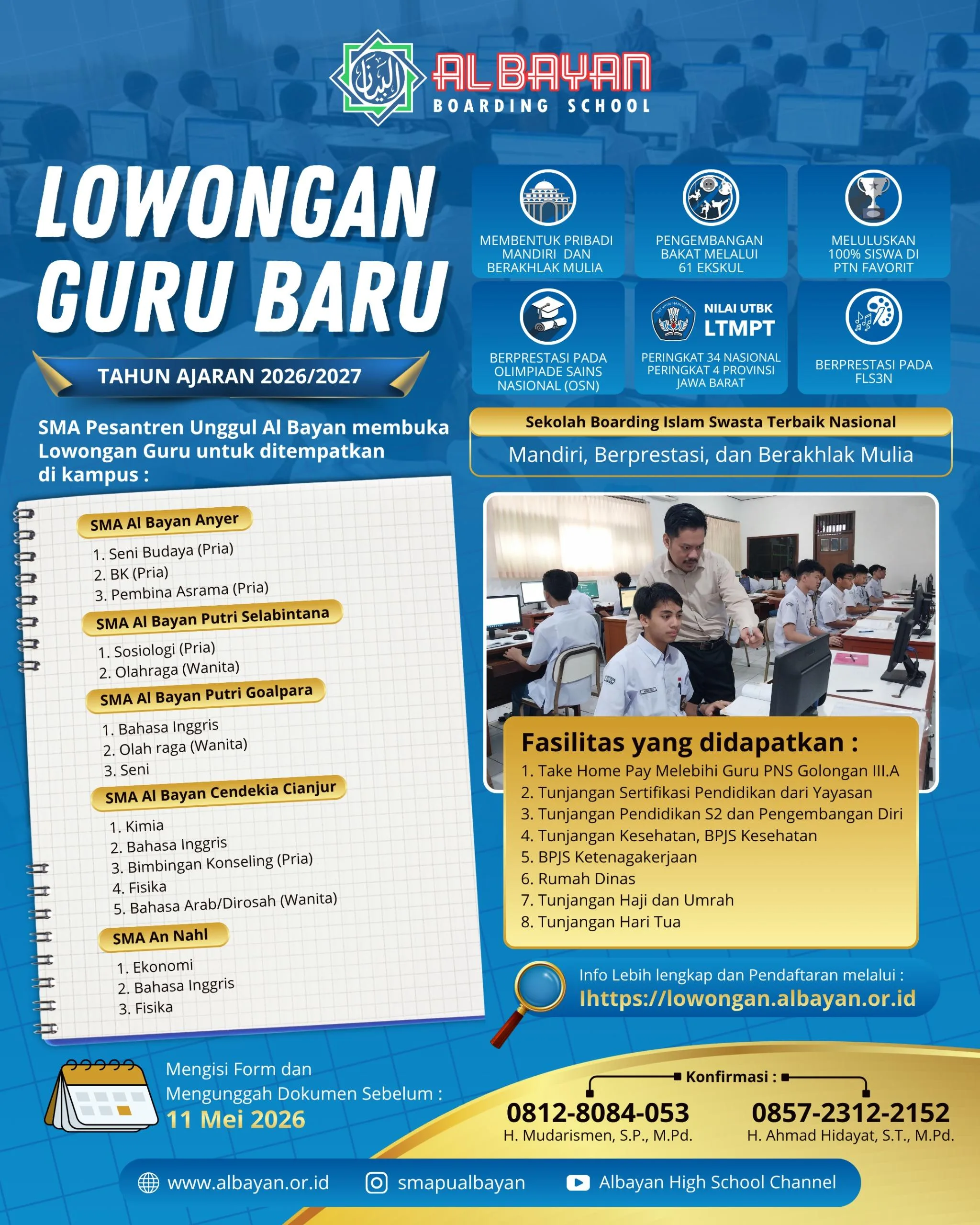 poster lowongan guru baru 2026